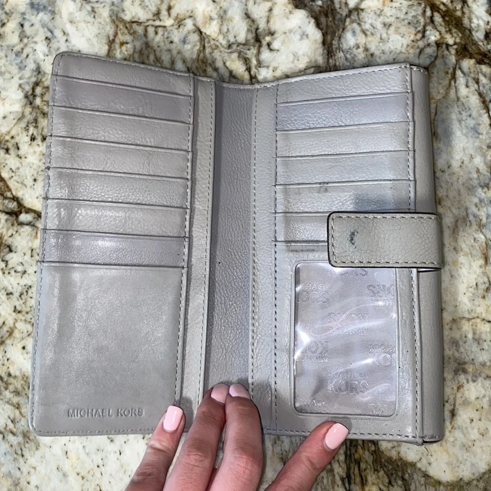 Unique Large Grey Michael Kors Wallet
